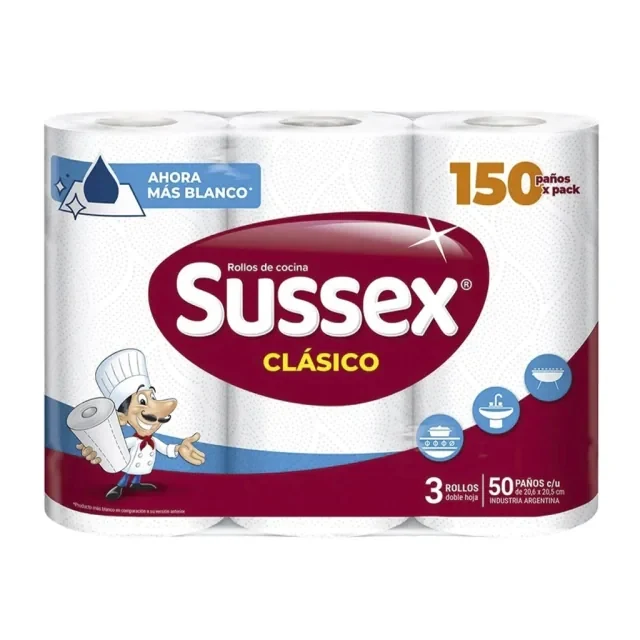 SUSEX ROLLO COCINA 10X3X50 PAÑOS